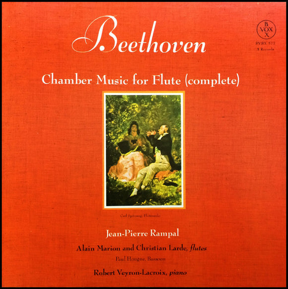 Beethoven, Jean-Pierre Rampal, Alain Marion, Christian Lardé, Paul Hongne, Robert Veyron-Lacroix – Chamber Music For Flute (Complete)