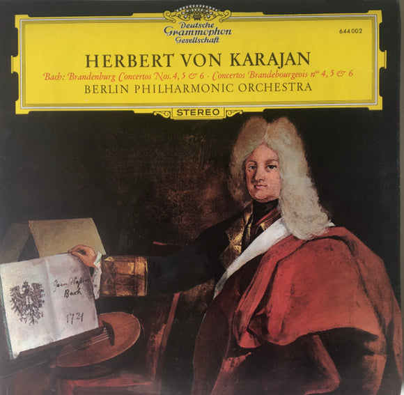 Herbert Von Karajan - Bach, Berlin Philharmonic Orchestra – Brandenburg Concertos Nos. 4, 5 & 6