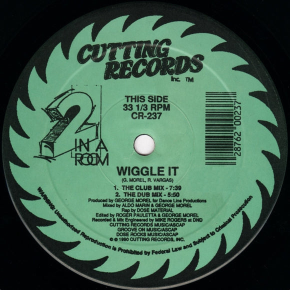 2 In A Room - Wiggle It (Single)