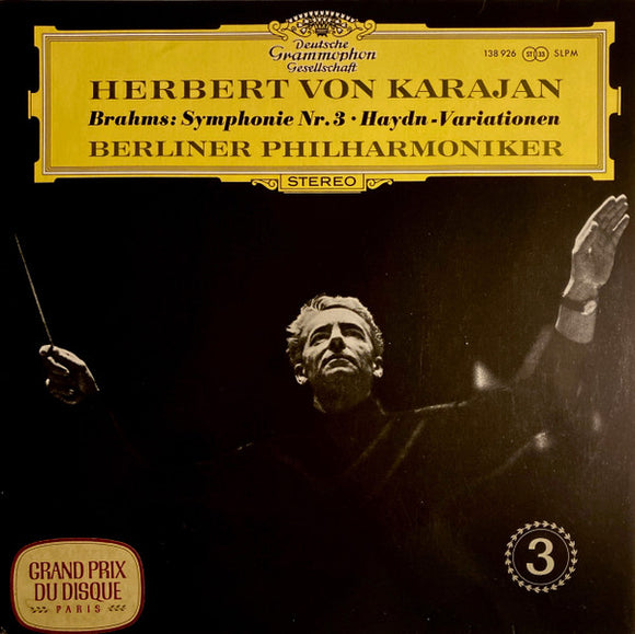 Brahms, Herbert von Karajan, Berliner Philharmoniker – Symphonie Nr. 3 • Haydn-Variationen